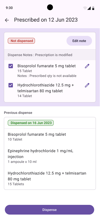 Select medications