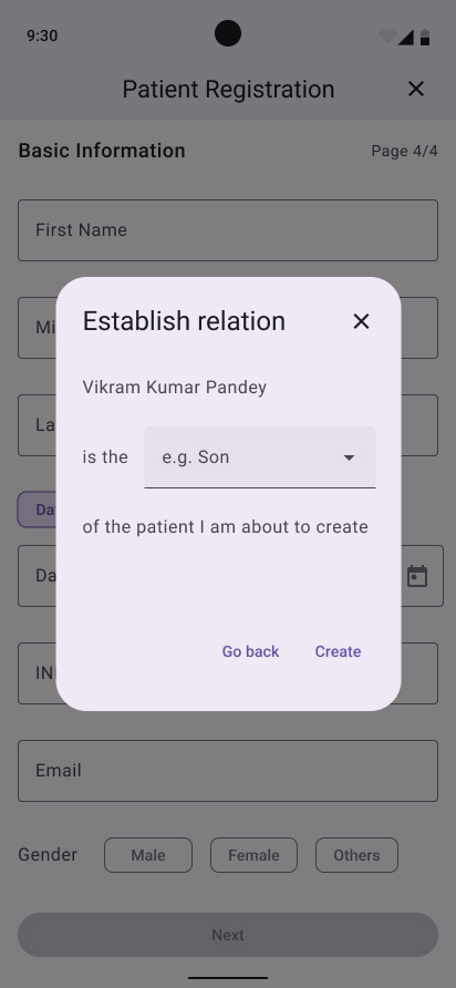Create a new member