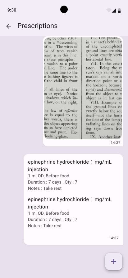 View all prescriptions